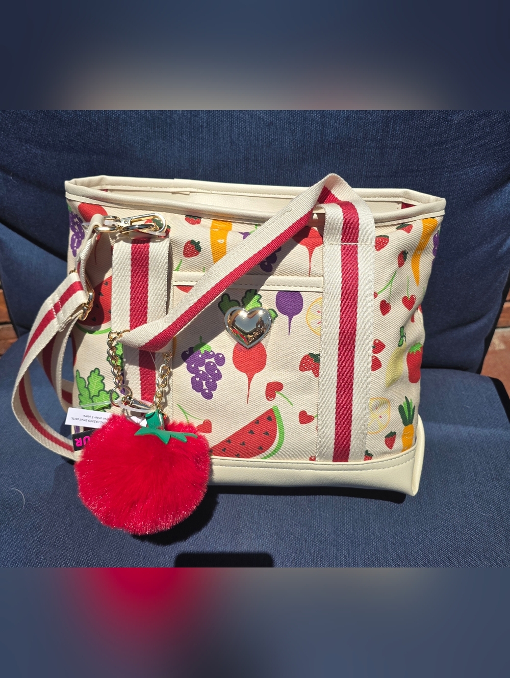 Betsey Johnson Fruit & Veg Print Tote Bag